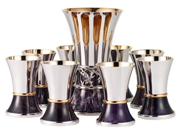 Tishrey kiddush cups set