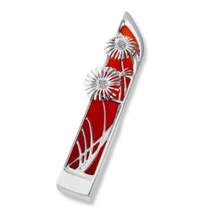 Mezuza de flores acuaticas – Margarita