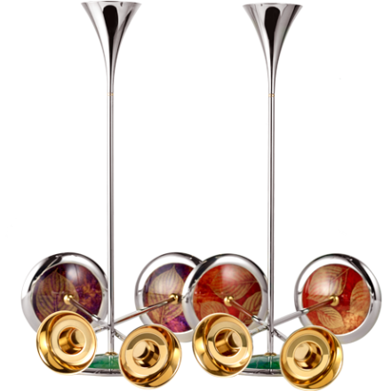 Blue Rainbow Candlesticks